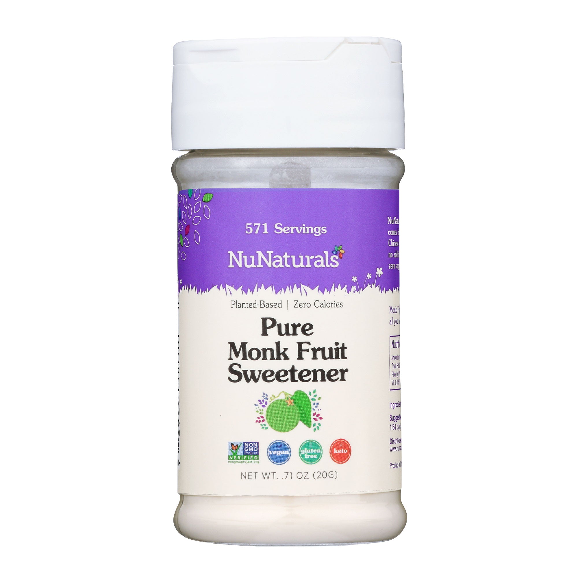 NuNaturals Monk Fruit Pure Extract .71 oz by NuNaturals | Netrition