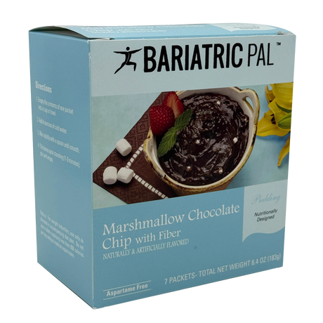 BariatricPal Pudín de Proteínas 15g - Chispas de Chocolate y Malvavisco con Fibra