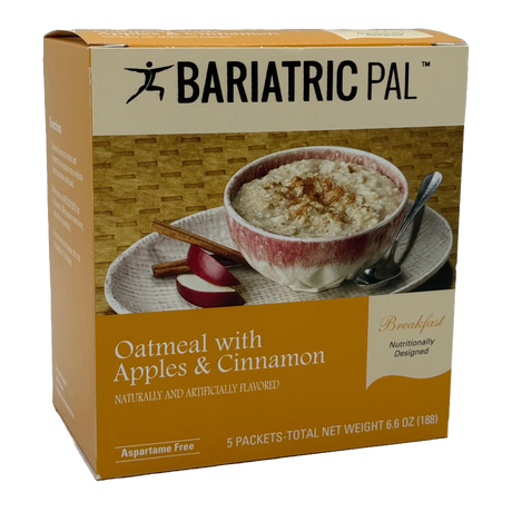BariatricPal Avena con 12g de Proteína - Manzana y Canela - Un paquete