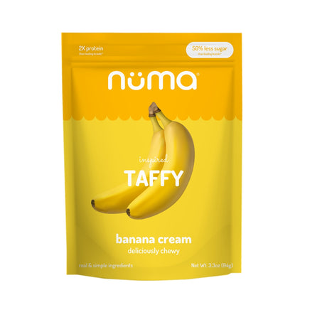 Numa Foods Taffies, Bonnes pour la santé, 93,5 g - Crème à la banane
