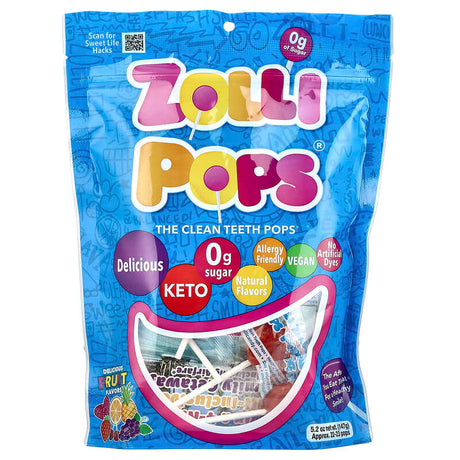 Zollipops - Paquete Surtido de Frutas, 5.2 oz