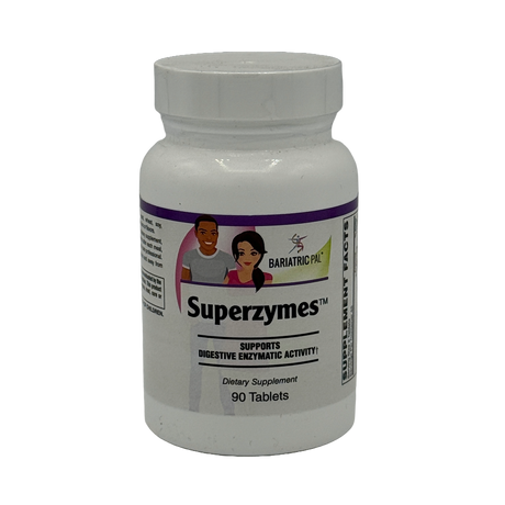 Comprimés Superzymes d'aide digestive par BariatricPal - Soutient l'activité enzymatique digestive