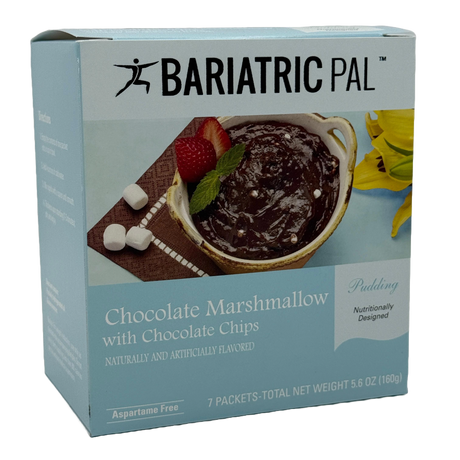 BariatricPal Pudín de proteína de 15 g - Malvavisco de chocolate con chispas de chocolate - Un paquete