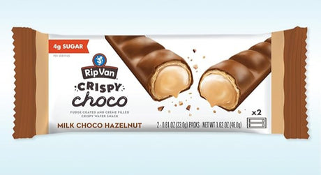 Rip Van Crispy Choco - Chocolate con leche y avellanas (LIQUIDACIÓN: Consumo preferente antes del 3 de noviembre de 2026) / Un paquete