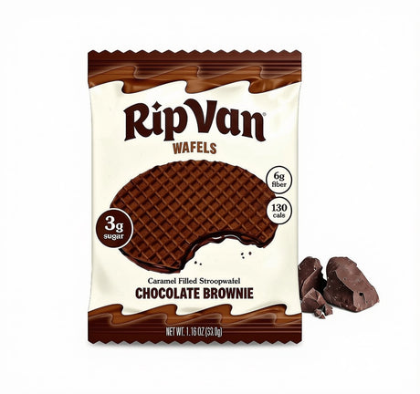 Rip Van Wafels - Brownie de chocolate - Una galleta