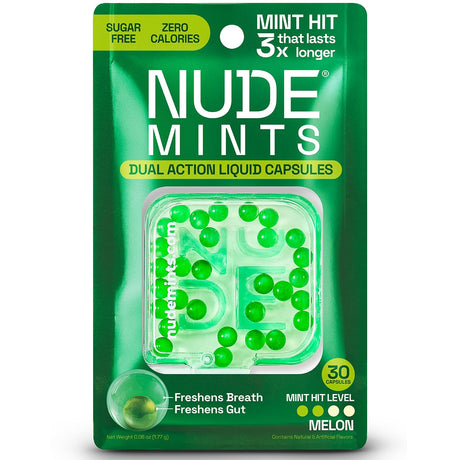 Menta de aliento y intestinal para la salud intestinal de NUDE - Melón