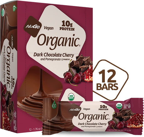 NuGo Organic Bars, 12 Bars - Dark Chocolate Pomegranate
