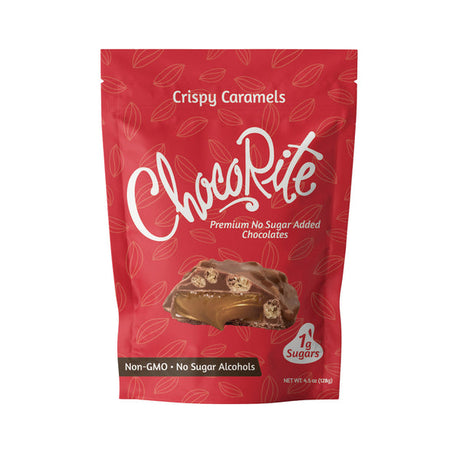 Healthsmart ChocoRite Premium Chocolates sin Azúcar Añadida - Caramelos Crujientes, 128 g