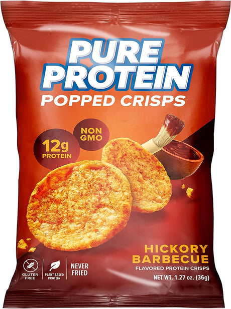Pure Protein Popped Crisps - Hickory Barbecue / 12 bags