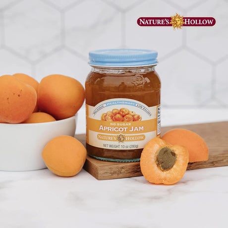 Confiture sans sucre Nature's Hollow HealthSmart - 10 onces / Abricot