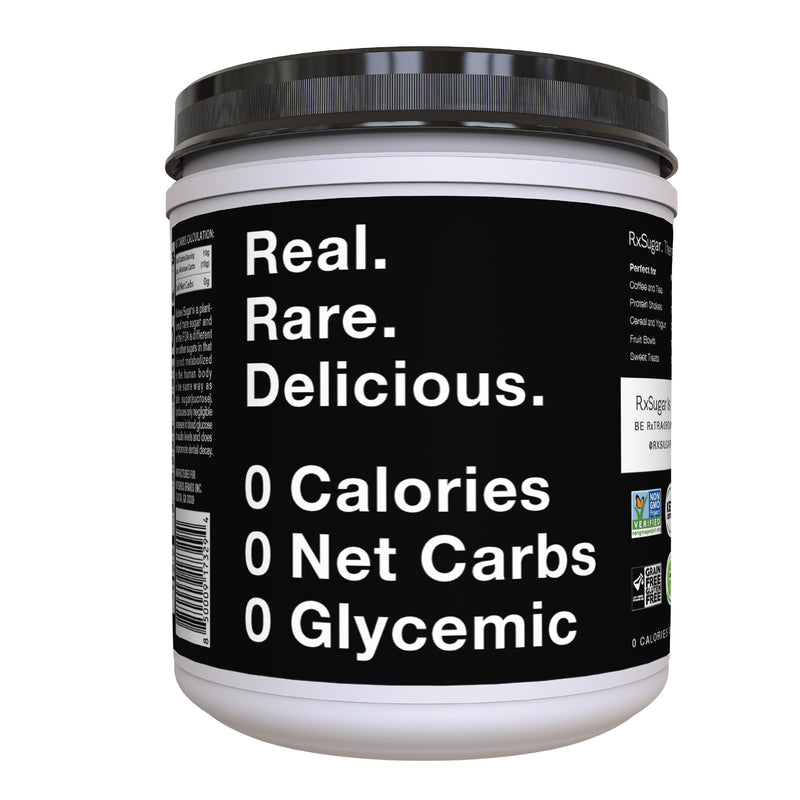 RxSugar Allulose Sugar Canister  - 0 Calories. 0 Net Carbs. 0 Glycemic