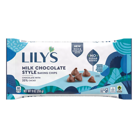 Pépites de chocolat au lait pour la pâtisserie Lily's, sac de 255 g