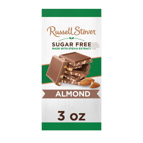 Russell Stover Sugar Free Chocolate Bar - Almond / One Bar