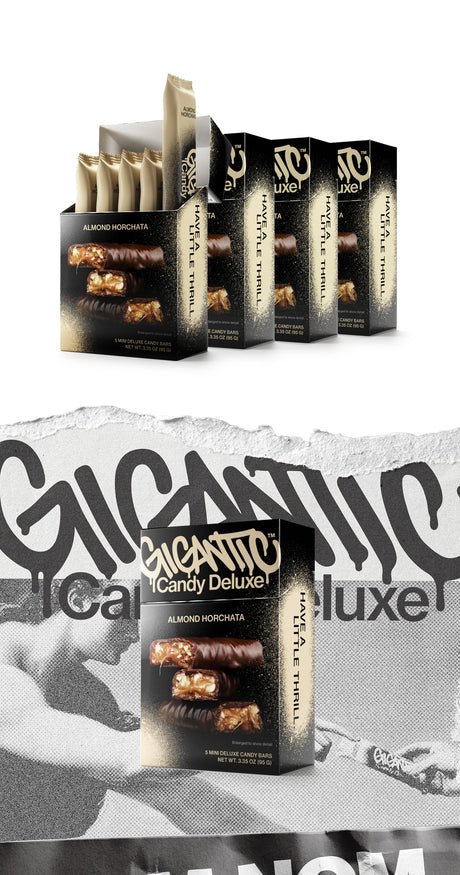Gigantesque ! Barre De Luxe Au Caramel - Horchata aux amandes / Paquet de 5