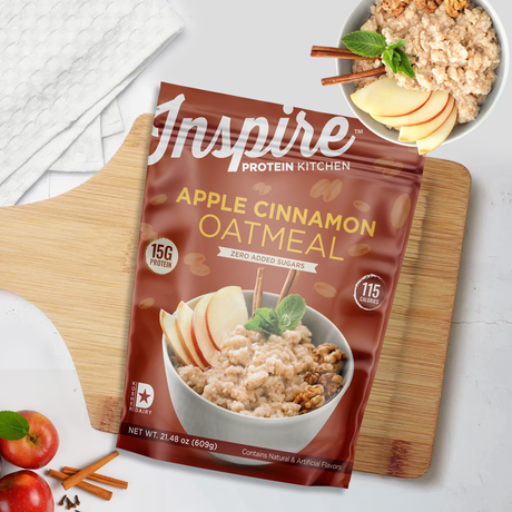 Inspire Protein Kitchen Oatmeal by Bariatric Eating - Apple Cinnamon / 20 Servings