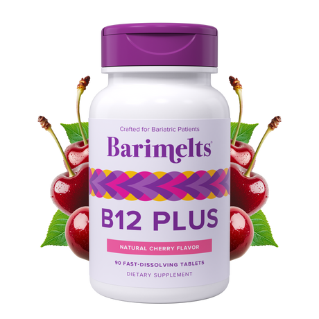 BariMelts B12 Plus Vitamins (1,000 mcg) 90 Fast-Dissolving Tablets - Natural Cherry Flavor
