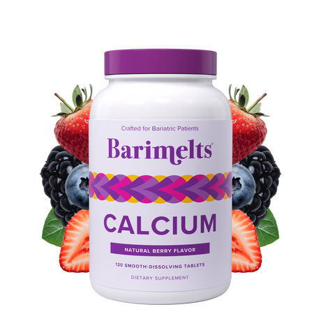 BariMelts Calcium Citrate - 120 Smooth-Dissolving Tablets - Natural Berry Flavor