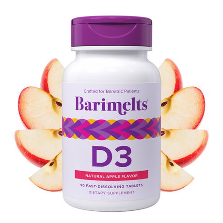 BariMelts D3 (5000 IU) 90 Fast-Dissolving Tablets - Natural Apple Flavor
