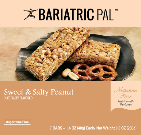BariatricPal Barras de Proteína de 10 g - Barra de Cacahuete Dulce y Salado