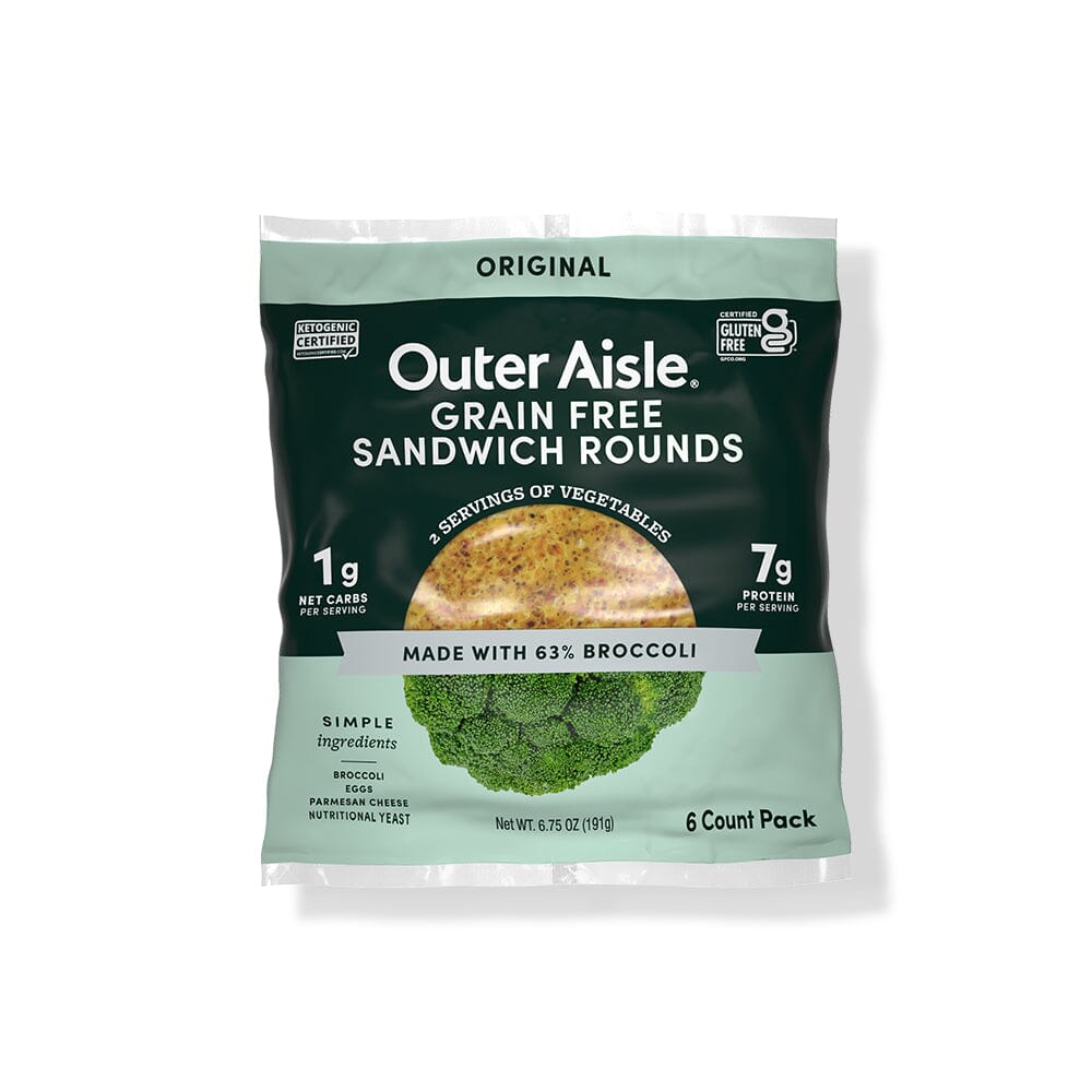 Outer Aisle Broccoli Sandwich Rounds by Outer Aisle - Exclusive Offer at  $7.99 on Netrition