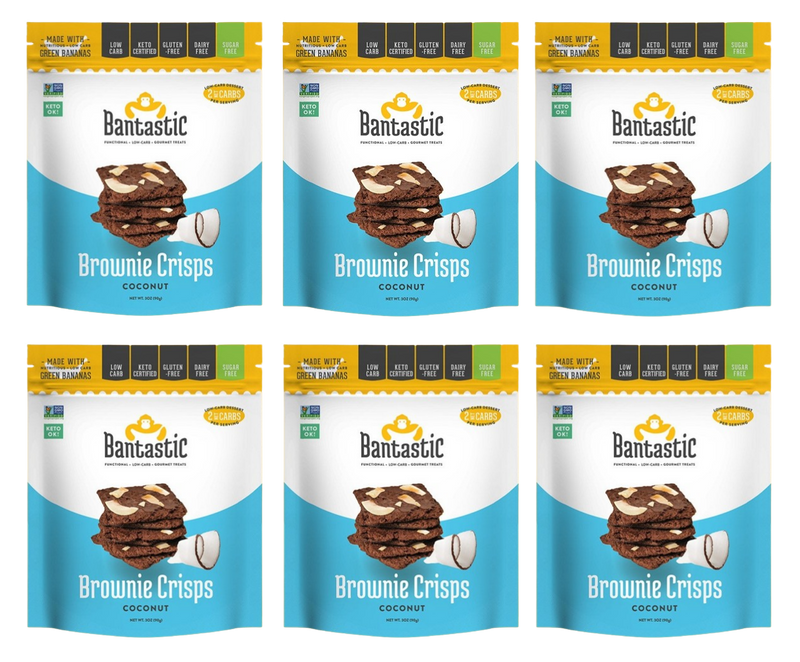 Bantastic Brownie Thin Crisps Snack - Coconut