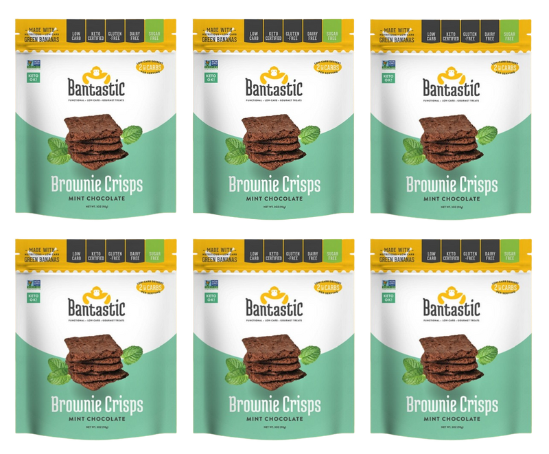 Bantastic Brownie Thin Crisps Snack - Mint Chocolate