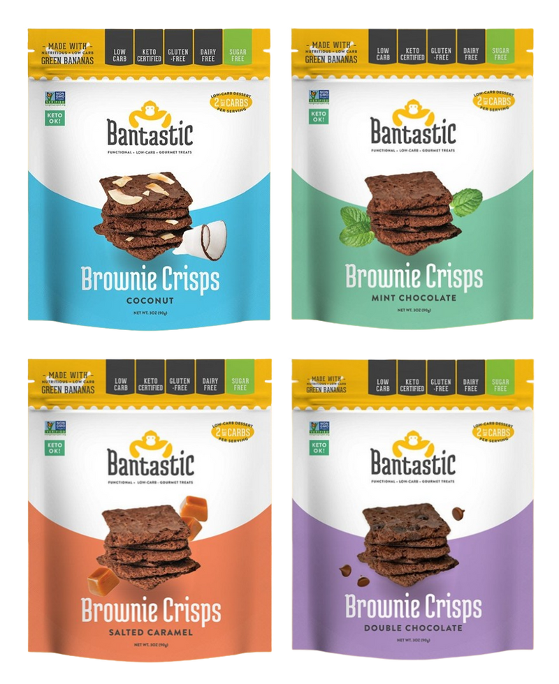 Bantastic Brownie Thin Crisps Snack - Variety Pack