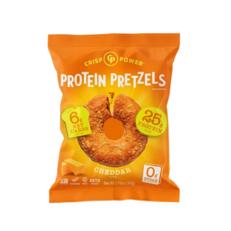 Crisp Power Protein Pretzels - Cheddar / One Bag