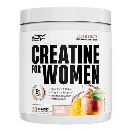 Nutrex Creatine for Women + Booty & Beauty, 30 servings - Peach Mango