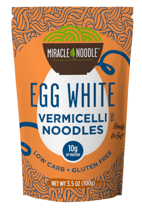 Miracle Noodle Fideos de Clara de Huevo, 3.5 oz - Fideos finos