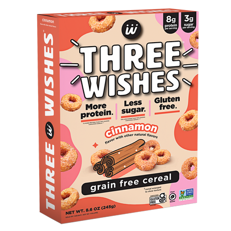 Cereal sin grano Three Wishes - Canela / 8.6 oz.