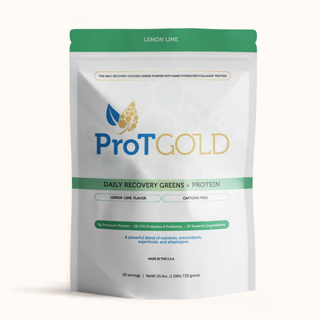 ProT Gold Daily Recovery Greens + Protéines, 720 g (LIQUIDATION : À consommer de préférence avant le 30 septembre 2026)