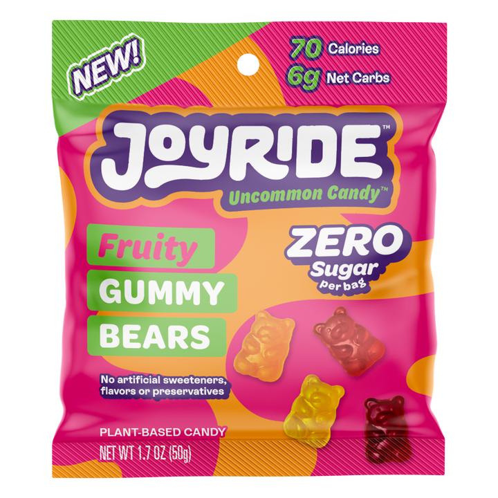 Fruity Gummy Bears, Keto Gummies, High Fiber, Low Sugar, Smart