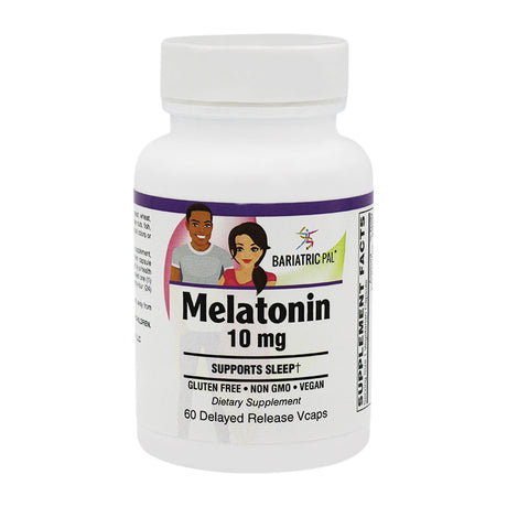 Melatonin Delayed-Release 10mg Capsules (60ct) - Supports Sleep! by BariatricPal