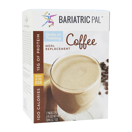 BariatricPal Batido o Pudín de Proteínas de 15 g - Café - Una caja