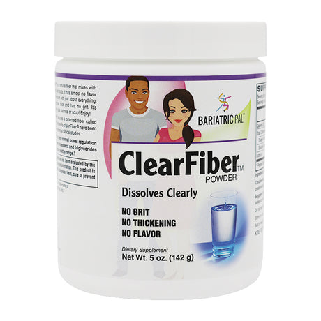 Polvo ClearFiber™ de BariatricPal - ¡Se disuelve claramente sin grumos, espesantes ni sabor!