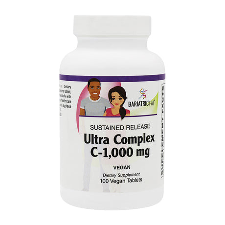 Tableta Ultra Complex C-1,000 de BariatricPal - Mejora la inmunidad, estimula el colágeno y energiza tu vida