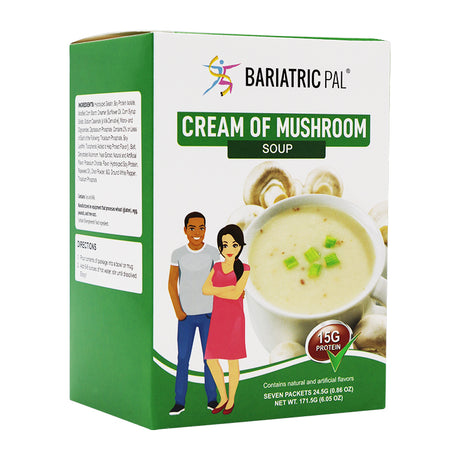 BariatricPal High Protein Meal Replacement Soup - Cream of Mushroom / One Box