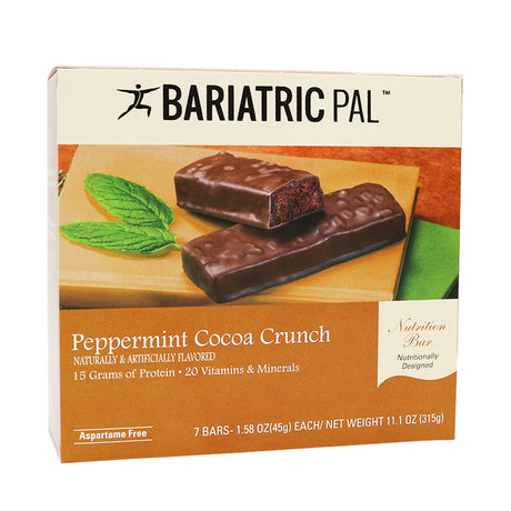 Barritas de proteínas de 15g BariatricPal - Crujido de menta y cacao