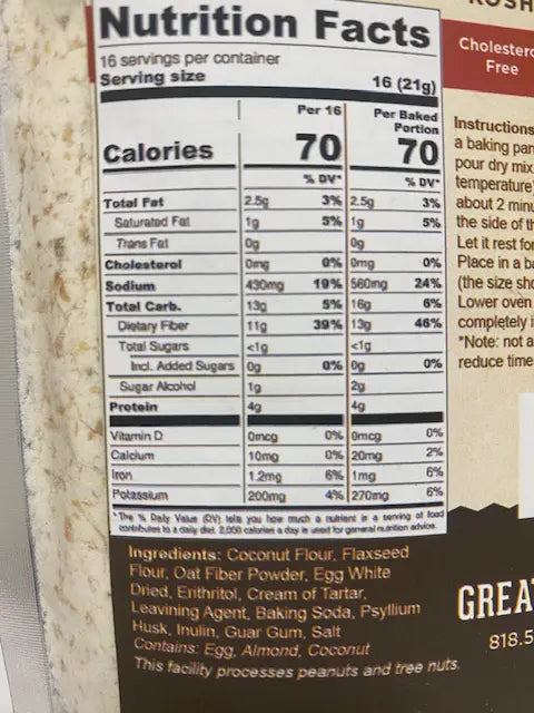 Great Low Carb Bread Company Keto All Purpose Bake Mix 12 oz