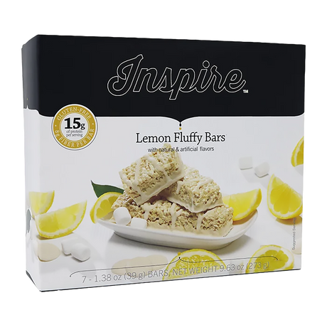 Inspire Fluffy Lemon Bars with 15g Protein + Fiber