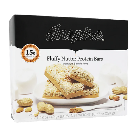 Inspire Fluffy Nutter Protein Barts with 15g Protein + Fiber