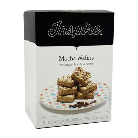 Gaufrettes protéinées Inspire Square - Moka / Une boîte