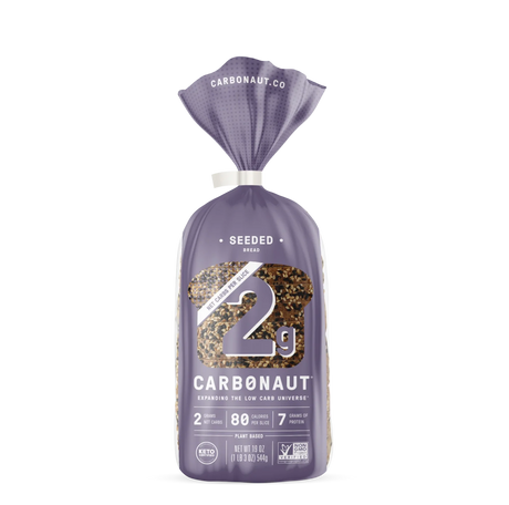 Pan bajo en carbohidratos Carbonaut - Con semillas / Un Paquete (19 oz)