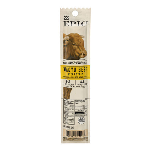 Epic Snack Strips - Wagyu Beef Steak by Epic - Exclusive Offer at $3.29 on  Netrition