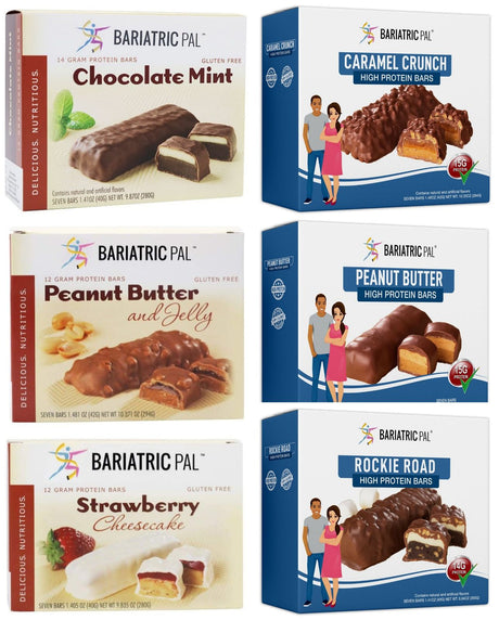 BariatricPal Barras de proteína alta - Paquete variado Jumbo