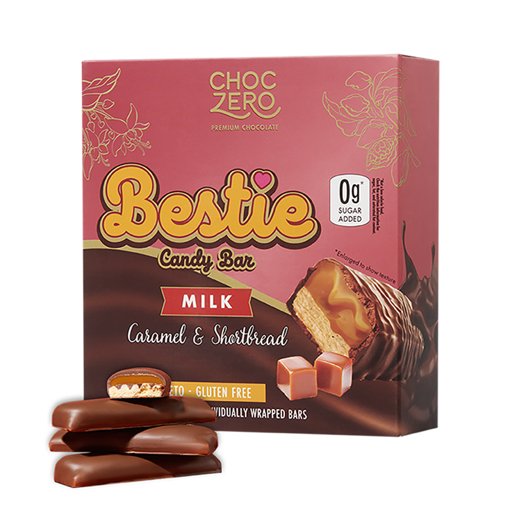 ChocZero Bestie Milk Chocolate Candy Bar, 8 oz by ChocZero