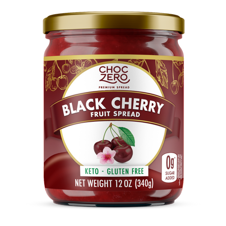 ChocZero No Sugar Added Keto Fruit Spreads, 12 oz - Black Cherry