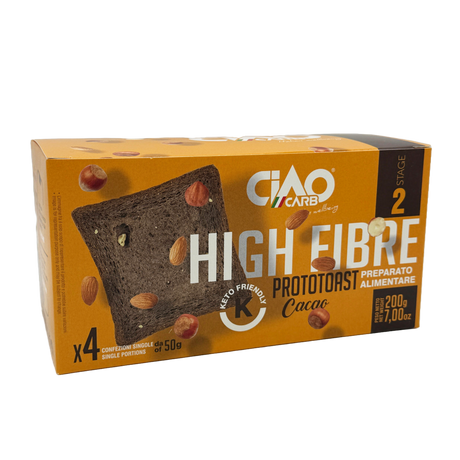 Ciao Carb Tostadas Proto Bajas en Carbohidratos - Cacao / Una caja