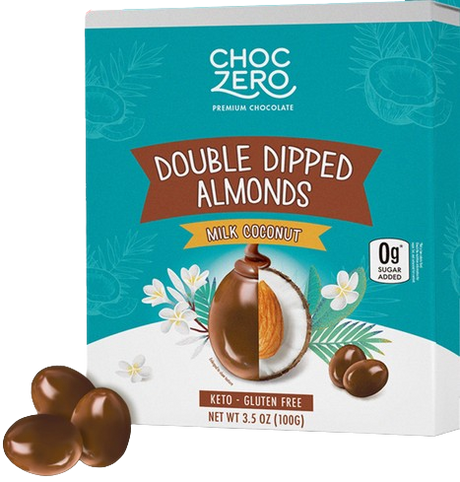 Almendras ChocZero con doble baño de chocolate